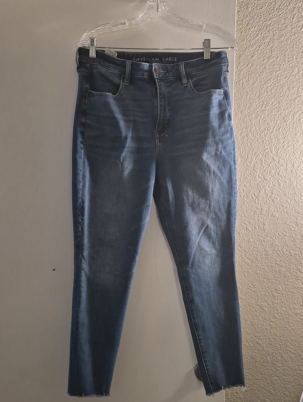 American Eagle Outfitters Dark Blue High-Rise Skinny Jeans